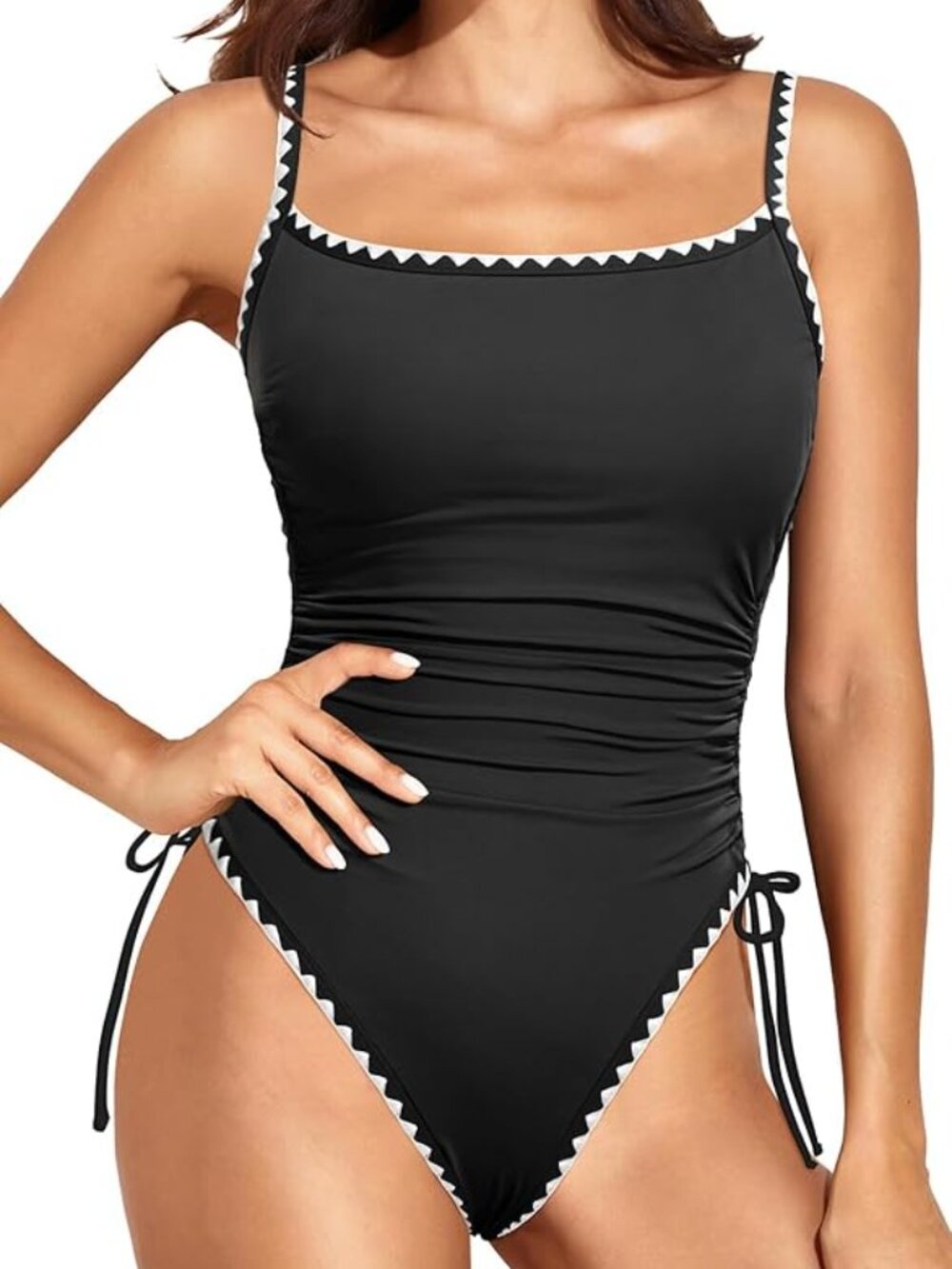Daci Women's High Cut One Piece Swimsuit - Picture 5 of 6